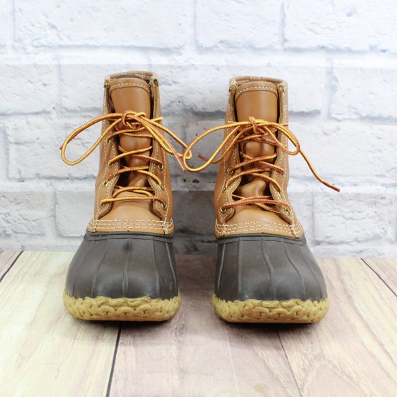 LL BEAN 8" Gore-Tex Thinsulate Insulated Duck Bean Boots Size M 6 / L 8 Wide - Picture 4 of 10